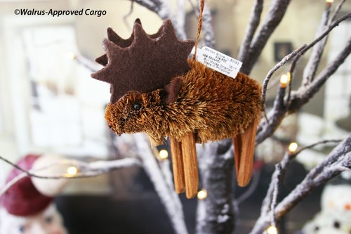 CRATE & BARREL BURI MOOSE ORNAMENT -NWT- BRING A TOUCH OF WHIMSY TO YOUR TREE! - Picture 2 of 10