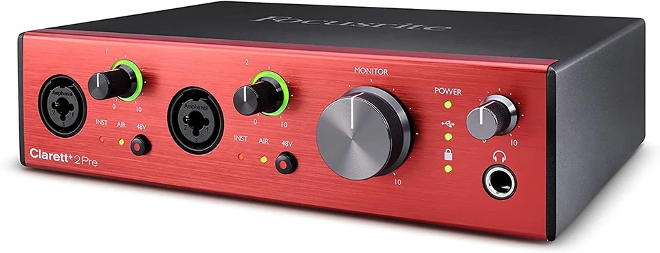 FOCUSRITE CLARETT+ 2PRE INTERFACCIA AUDIO USB 10 IN / 4 OUT - Immagine 3 di 4