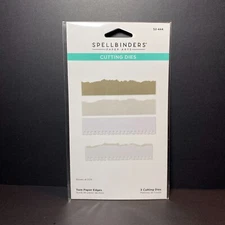 Spellbinders Paper Arts 52-444 Torn Paper Edges Deckled 3 Cutting Dies 6"