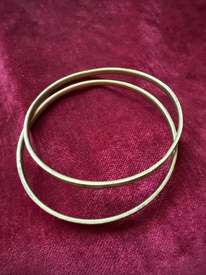 Brazalete Apilable Vintage 2 Delgado Madreperlas MOP Blanco Shell Foto 3 de 4