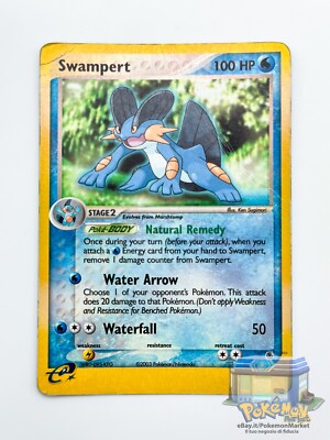Pokemon TCG SWAMPERT 23/109 PL REVERSE HOLO EX RUBY SAPPHIRE RARE ENG 2003