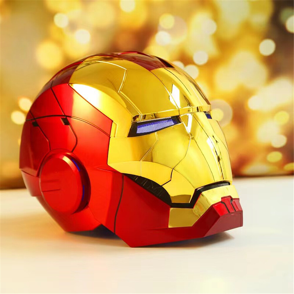 アイアンマン　AUTOKING GOLD AutoKing Iron Man Helmet MK5 2.0 Gold Wearable Mask 1:1