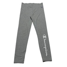 Champion Heather Gray Mid Rise Leggings Youth Girls Size XL