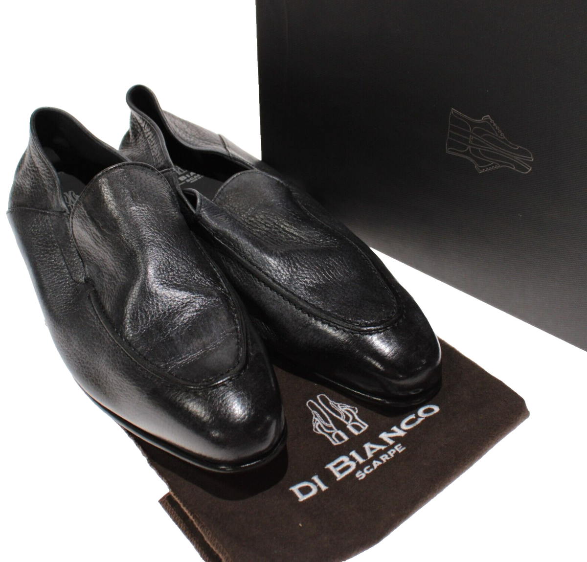 Di Bianco NWB Gallipoli Loafers Size 10 US In Gray Deer Leather Di Bianco NWB Gallipoli Loafers Size 10.5 US In Gray Deer  main image 3