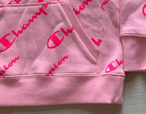 CHAMPION Athletic Wear Girls Youth Hoodie Sweatshirt Medium Pink Candy NEW - Picture 5 of 11