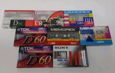 Lot Of 8 Mixed Brands Blank Audio Cassette Tapes BRAND NEW SEALED