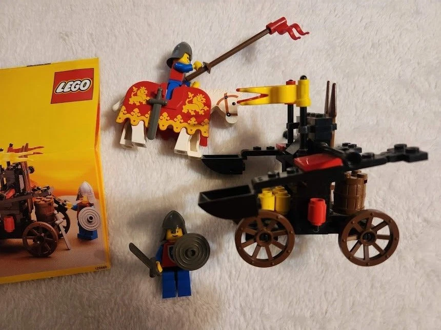 Vintage LEGO 6039 Castle TWIN ARM LAUNCHER Complete Knights Instructions