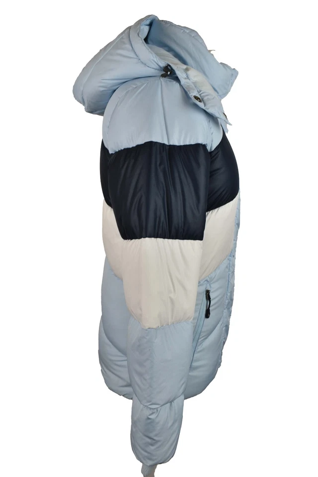 NIKE Blue Padded Jacket size XS Womens Full Zip Hooded Warm Winter Retro - Image 2 of 4