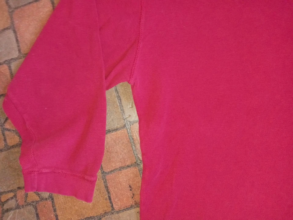 Y2K Vintage Red Route 66 Skate Grunge L Sweatshirt Shirt 90s Thermal Distressed - Image 4 of 4