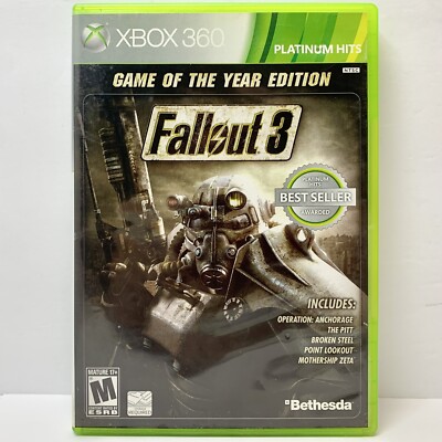 Fallout 3 - Game of the Year Edition (Microsoft Xbox 360, 2009)