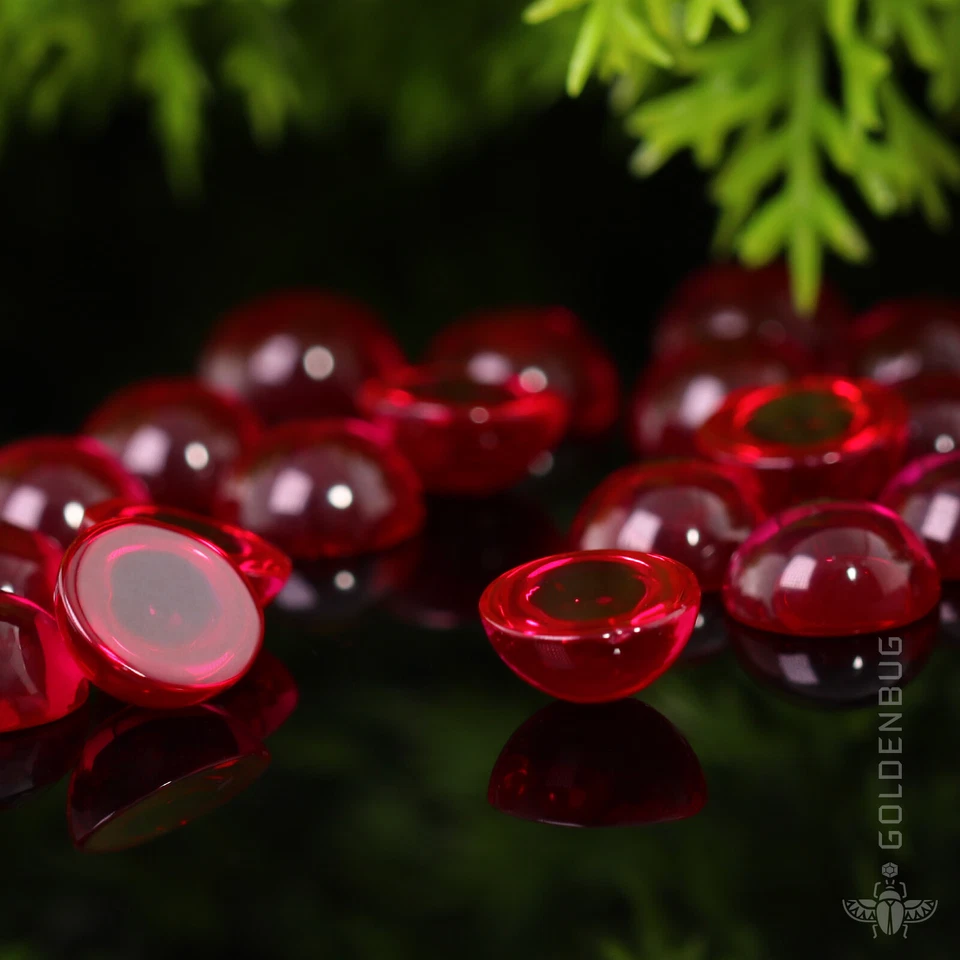Ruby Round Cabochon Loose Gemstone Authentic Corundum Crystal Lab-Grown Stone EU - Image 4 of 4