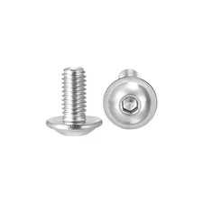 M3x6mm 304 Stainless Steel Flanged Button Head Socket Cap Screws 100pcs
