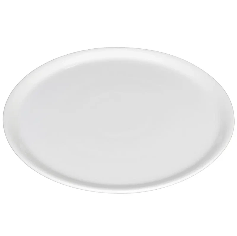 Plato de pizza de porcelana blanca Saturnia 13" - 1 estuche de 6 platos Foto 3 de 4