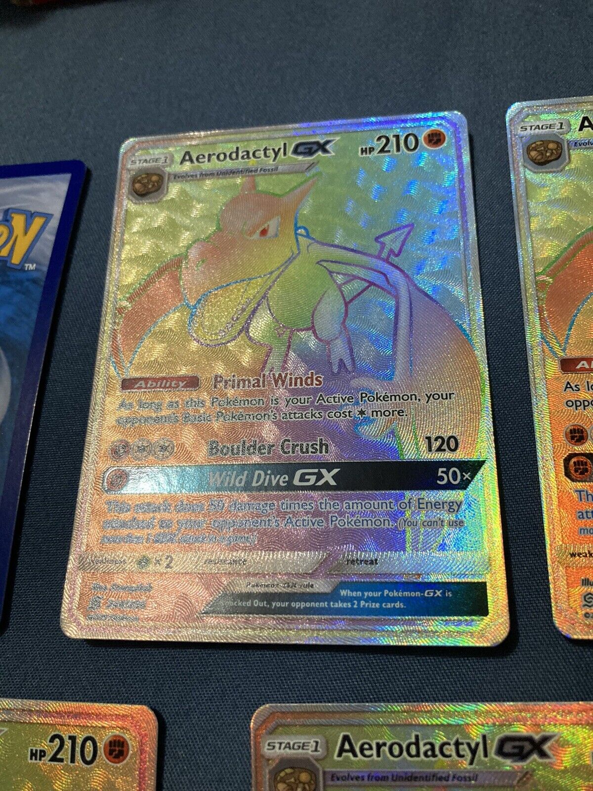 Pokemon Trading Card Game 244/236 Aerodactyl GX : Rare Rainbow Card : SM11  Unified Minds - Trading Card Games from Hills Cards UK