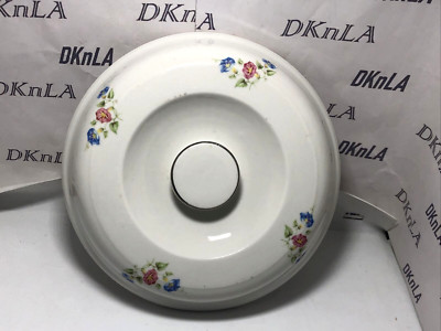 Hall's Superior Quality Casserole Lid 8.5''  Morning Glory/Cadet Blue 1945