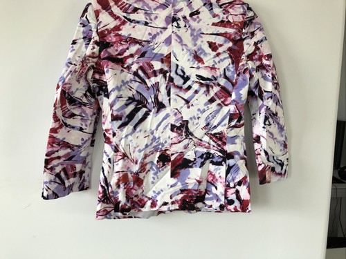 BRAVEMAN BOYS BLAZER 2 BUTTONS FRONT CLOSURE WHITE PURPLE/BLACK MULTI SZ 8 - Picture 7 of 12