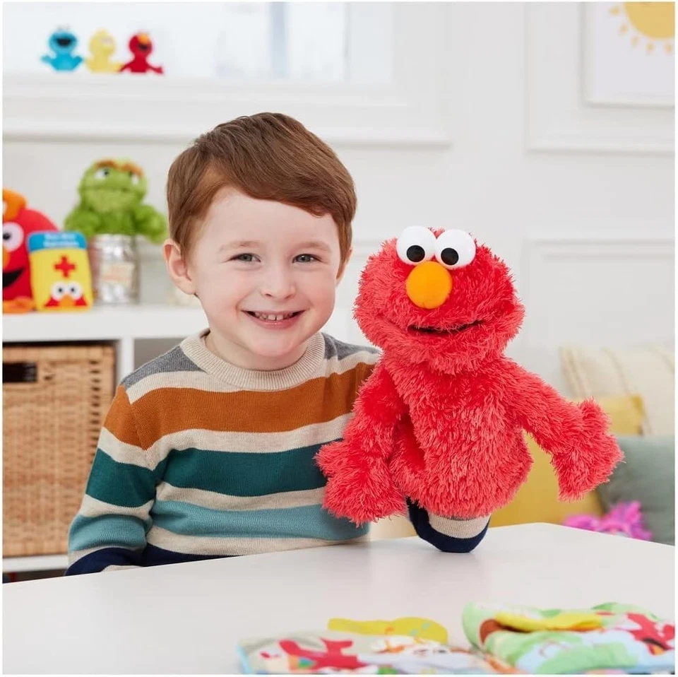 GUND Sesame Street Official Elmo Muppet Plush Hand Puppet  11" - Image 2 of 4