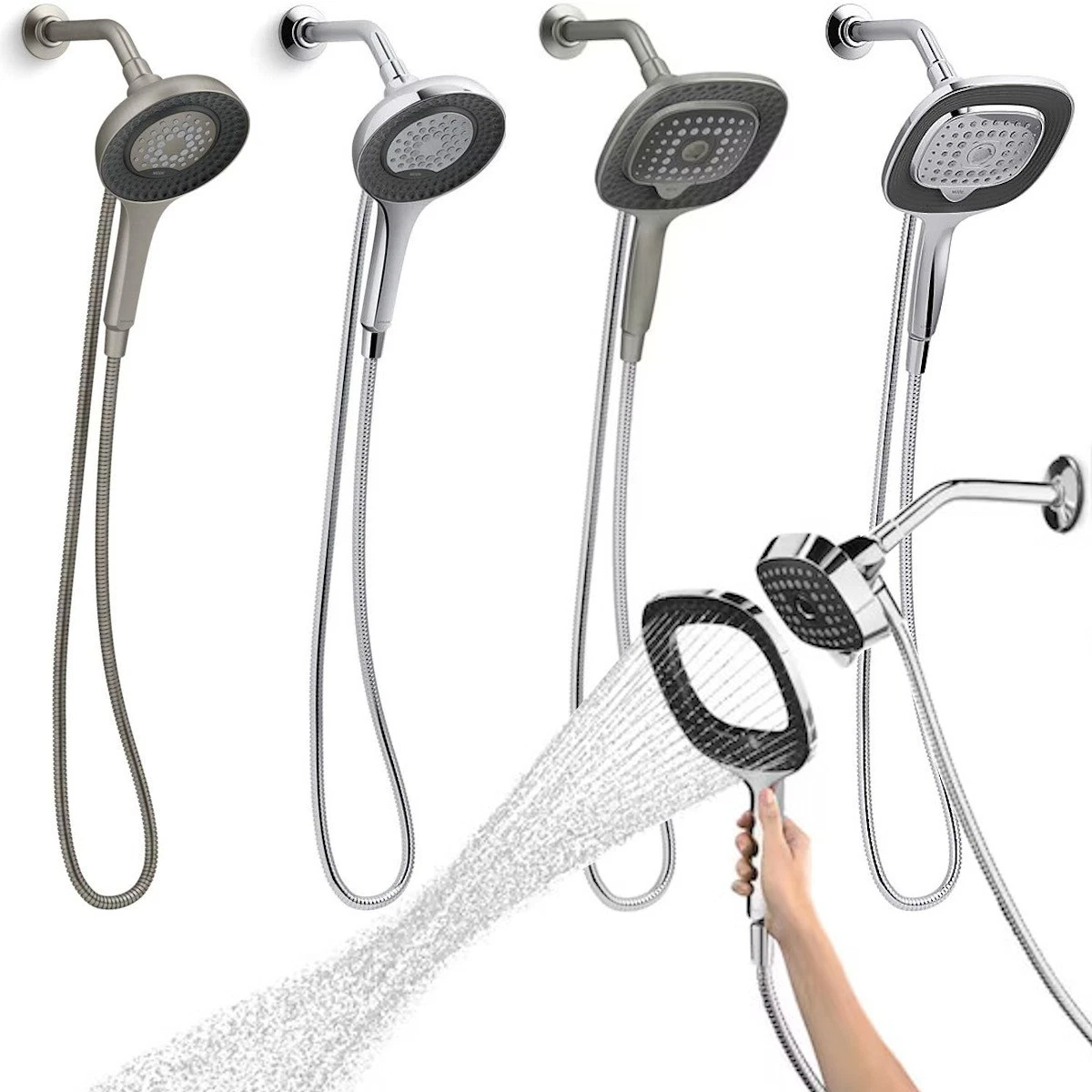KOHLER Converge 2-in-1 Multifunction Magnetic Showerhead & Hand Shower Wand