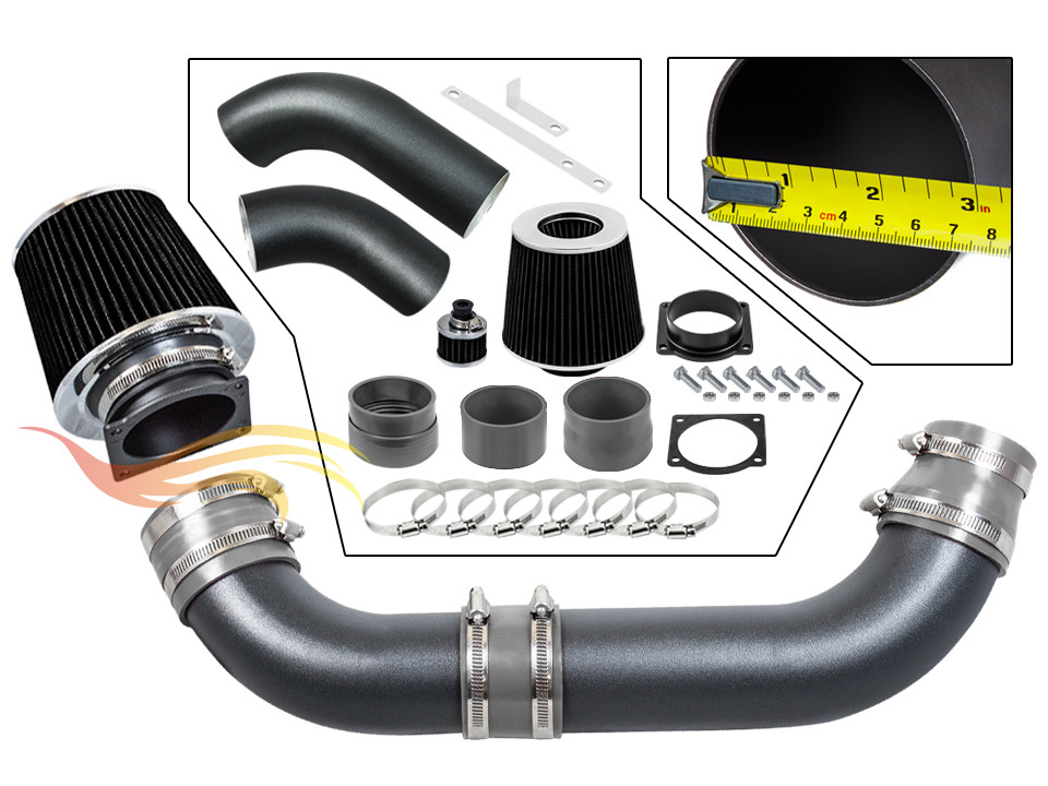 Xyz Rw Grau Luft Ansaug Set + Filter Für 1991-1994 Explorer/Ranger 4.0L OHV V6