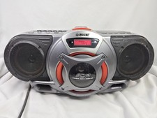 Sony CFD-G55 Black Cd Radio Cassette Recorder Player Boombox Tested READ DESCRIP