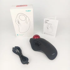 Nulea M505 Wireless Ergonomic Trackball Mouse, Rechargeable, Bluetooth or USB