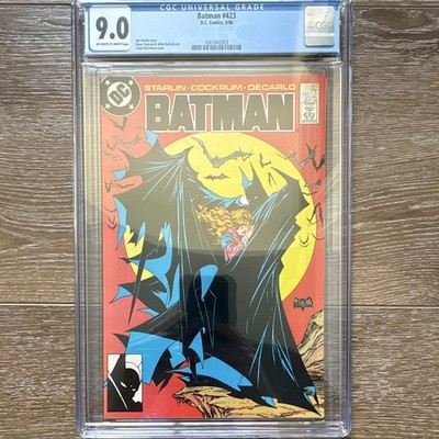DC Comics Batman #423 1988 CGC 9.0 Todd McFarlane Cover Cert 4361642003