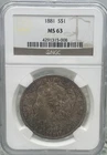 1881 Morgan Dollar -- NGC MS63 – Nice Frosty Surfaces