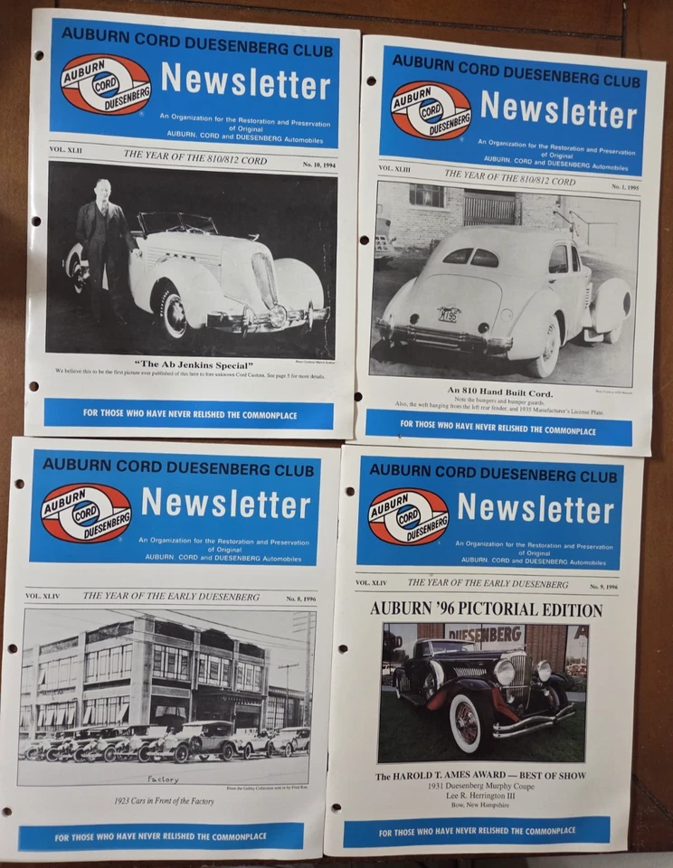 AUBURN CORD DUESENBERG CLUB NEWSLETTER MAGAZINE 39 Issues from 1989-2004 - Image 3 of 4