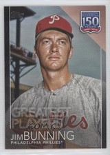 2019 Update 150 Years of Professional Baseball Black 225/299 Jim Bunning HOF 3q5