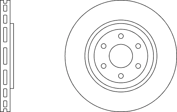 2x Par de discos de freno ventilados para Nissan Pathfinder R51 2.5D delanteros 2005 en 320 mm Foto 2 de 4