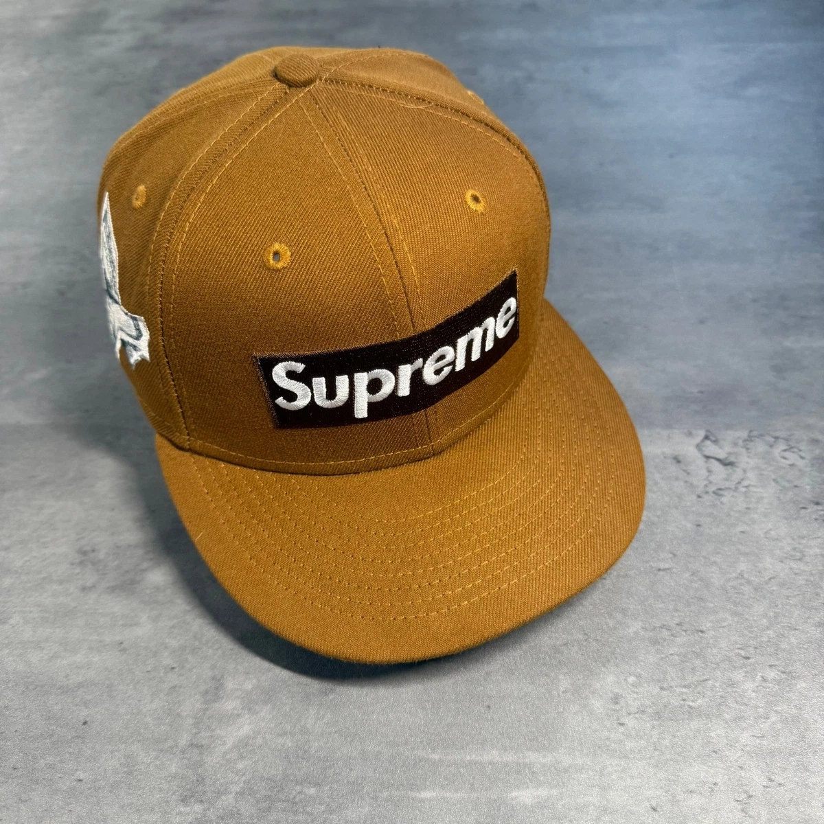 Supreme 59FIFTY ベージュキャップ 7 1/8 Supreme ニューエラ ベージュ キャップ 7 3/8 - メルカリ
