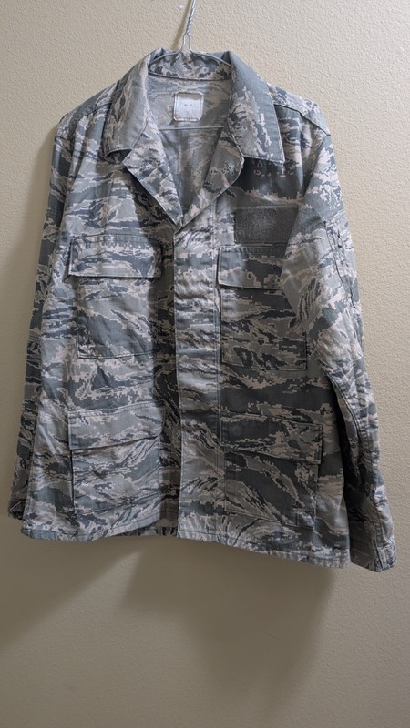 USAF ABS-G FR Coat ABU Tiger Stripe Medium Flame Resistant Airman Battle System