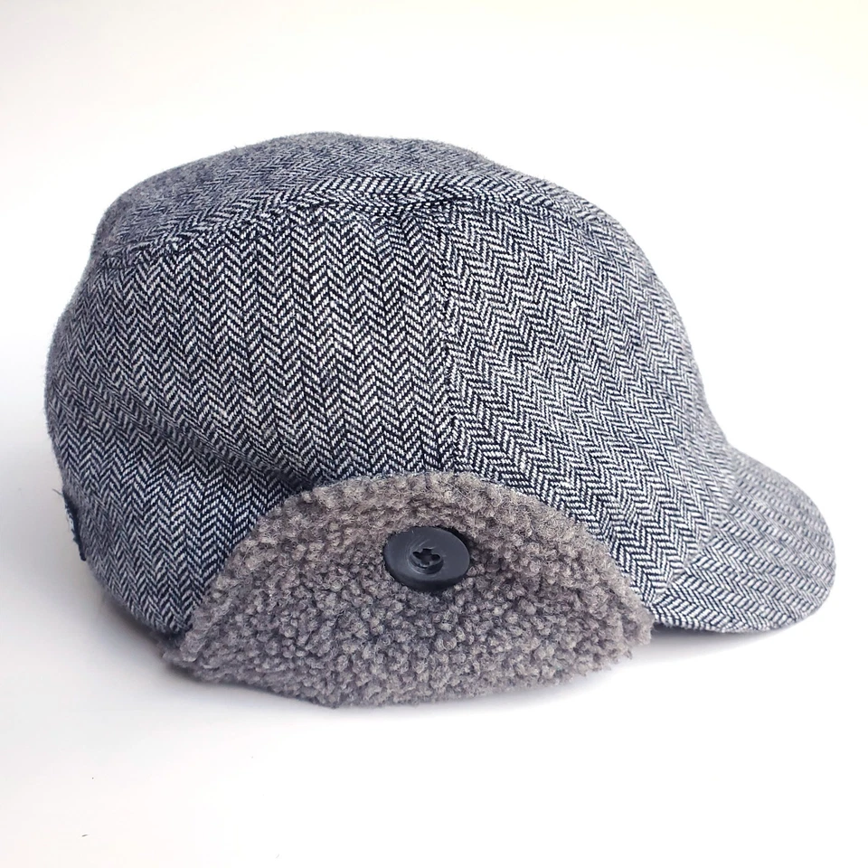 Sombrero trampero de investigación al aire libre talla pequeña con orejeras mezcla de lana espiga Foto 4 de 4