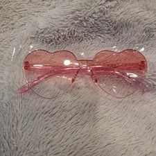 Barbie Pink Ombre Heart Sunglasses New Without Tag