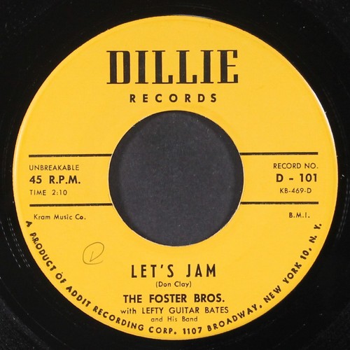 FOSTER BROTHERS: land of love / let's jam DILLIE 7" Single 45 RPM - Picture 2 of 2