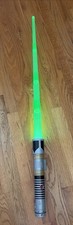 Disney Parks Star Wars Luke Skywalker ROTJ Green Electronic Lightsaber 34  works