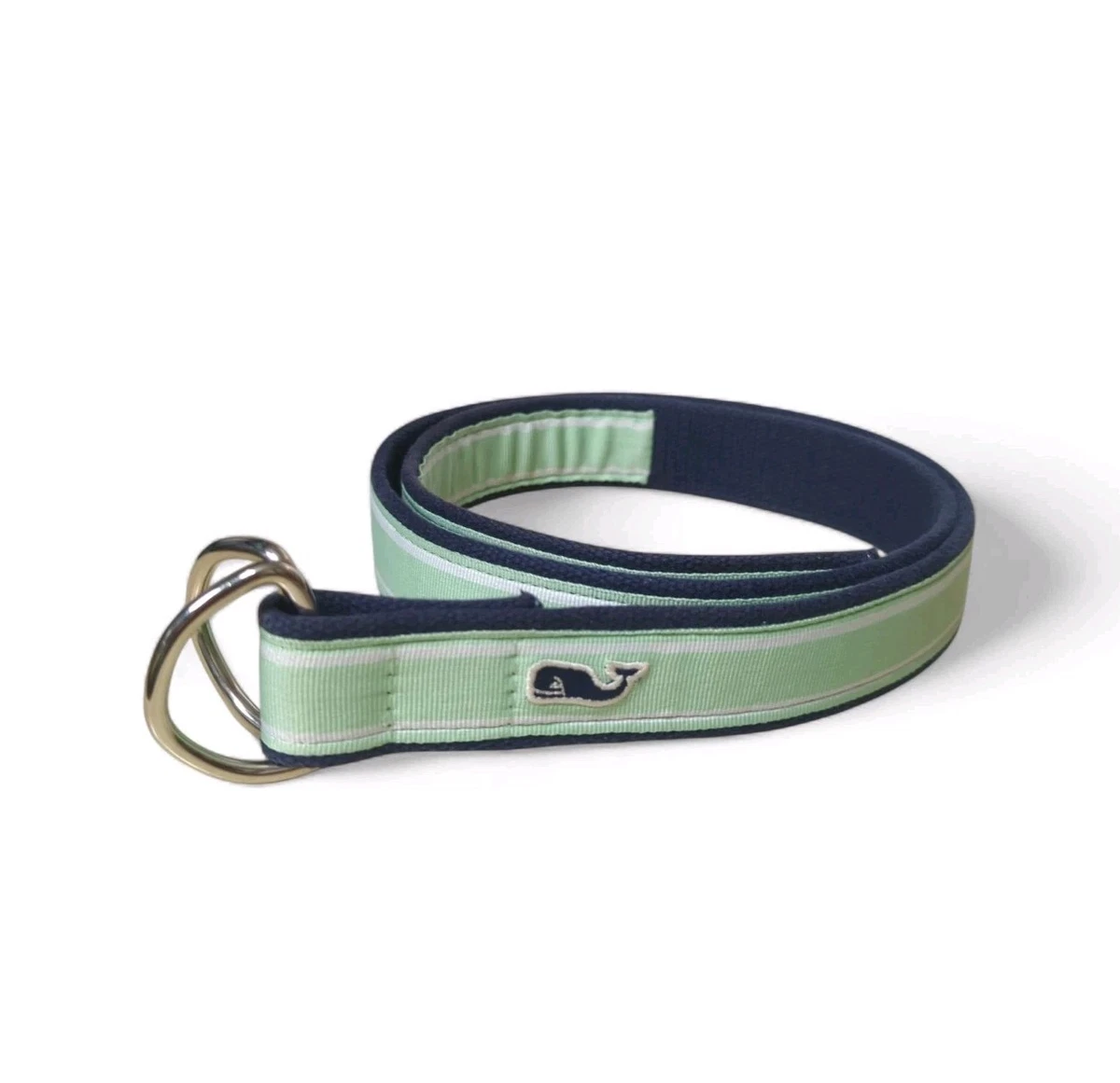 Vineyard Vines Shep & Ian Palm Trees Canvas Belt Size L Pink Blue Green Metal Vineyard Vines Men main image 3
