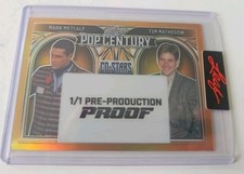 2024 Leaf MARK Metcalf & Tim Matheson Pre-Production Proof card Pop Century #1/1