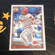 Topps 1991 75th Anniversary Barry Larkin Cincinnati Reds Insert #T91-81 Card
