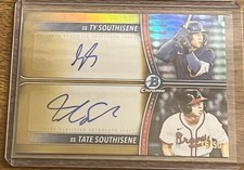 2025 TOPPS BOWMAN DRAFT Ty & Tate Southisene DUAL Prospect AUTO GOLD /50 PDA-SS