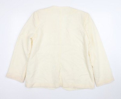 Fable Damen Blazer Elfenbein Größe 16 Einreiher Übergangsjacke