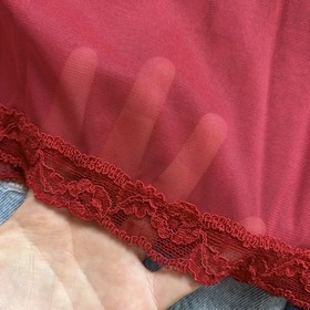 victoria&rsquo;s secret VTG y2k sheer red micromesh lace slip dress lingerie USA XS