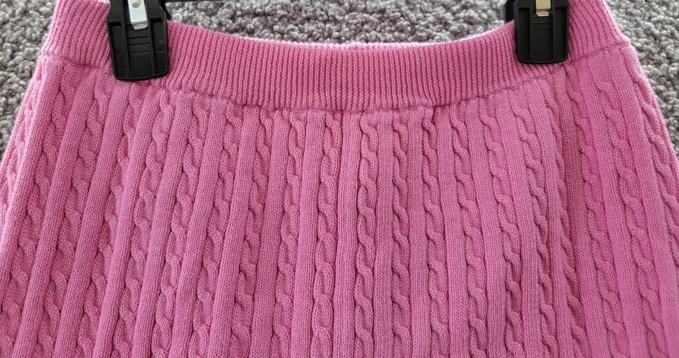 Polo Ralph Lauren Mini-Cable Pantalones Cortos Niñas Grandes L 12/14 Rosa Cintura Elástica Pull On Foto 3 de 4