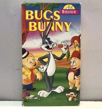 Looney Tunes Bugs Bunny VHS Video Tape One Hour Vintage Rare Color Cartoons Hare