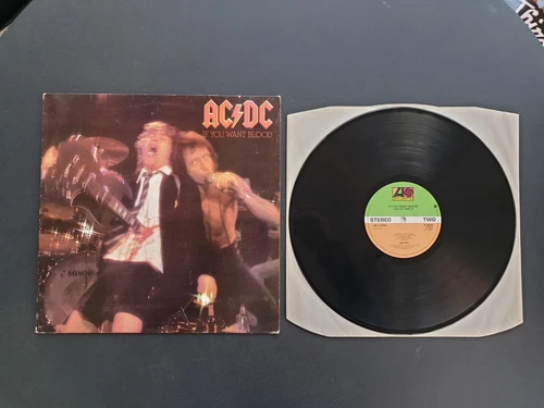 AC/DC - IF YOU WANT BLOOD YOU'VE GOT IT 1978 UK PRESS 12" VINYL RECORD LP EX