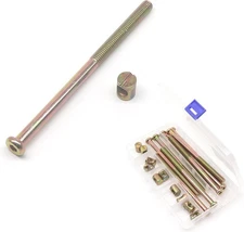 BinifiMux 10-Pack M8 x 130mm Hex Drive Socket Cap x 130mm, Bronze Tone 