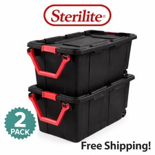 Sterilite 40 Gallon Wheeled Storage Totes w/ ...