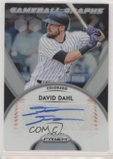 2019 Panini Prizm Game Ball Graphs David Dahl #GB-DD Auto 5dx