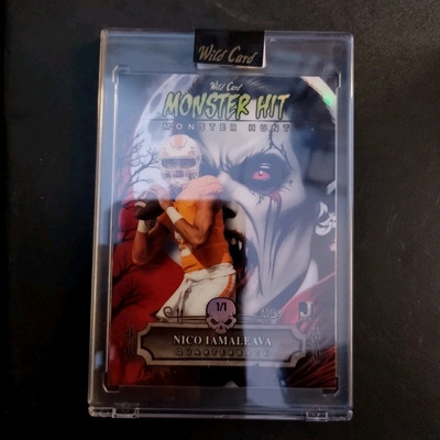 #1/1 Nico Iamaleava Rookie Red Dracula 2024 Wild Card Haunted Hits Tennessee Vol