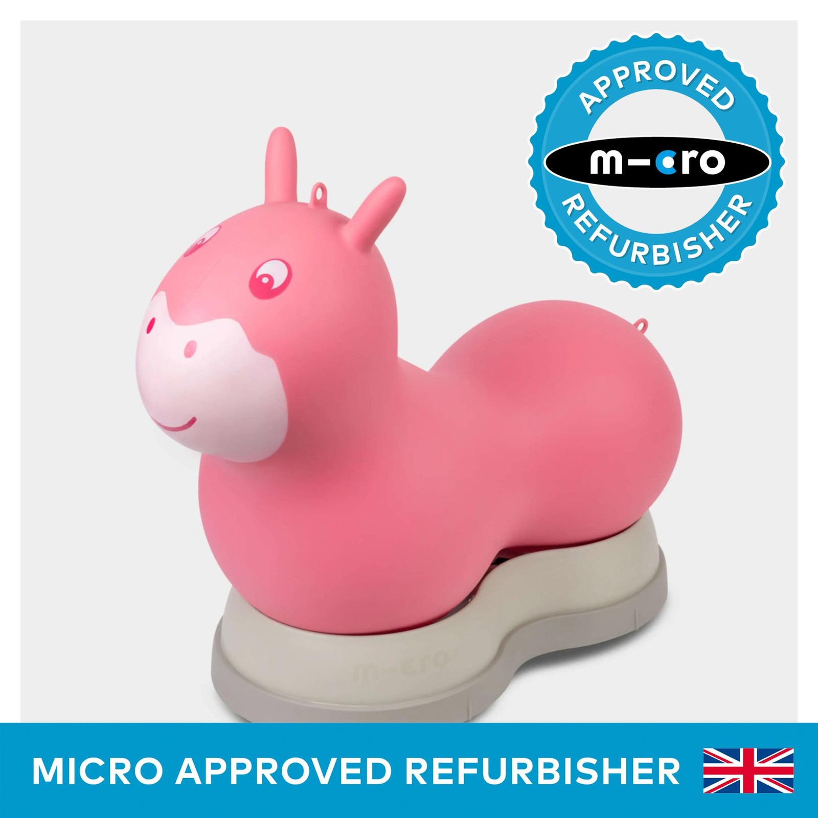 Micro Scooter Air Hopper II Ride On Inflatable Balance Bouncer Toy Pink HP0006.